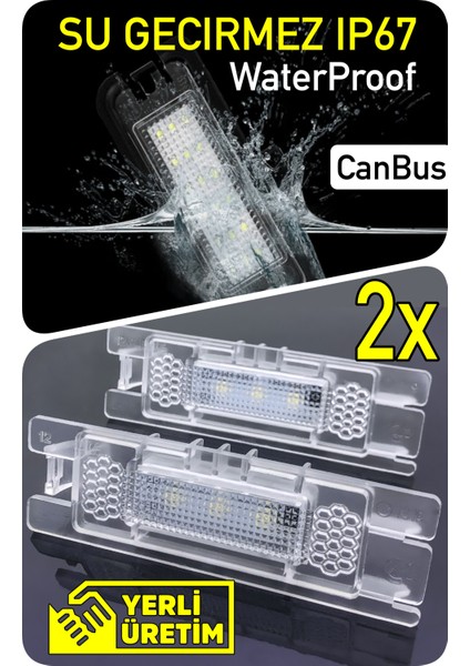 Fıat Seicento Hatchback 1998-2010 Canbus LED Plaka Aydınlatma Ledi Lambası LED Edıtıon