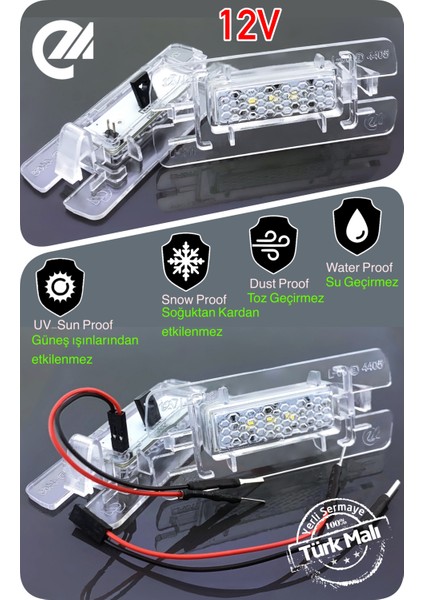 Cadıllac Ats Escalade Canbus LED Plaka Aydınlatma Ledi Lambası LED Edıtıon