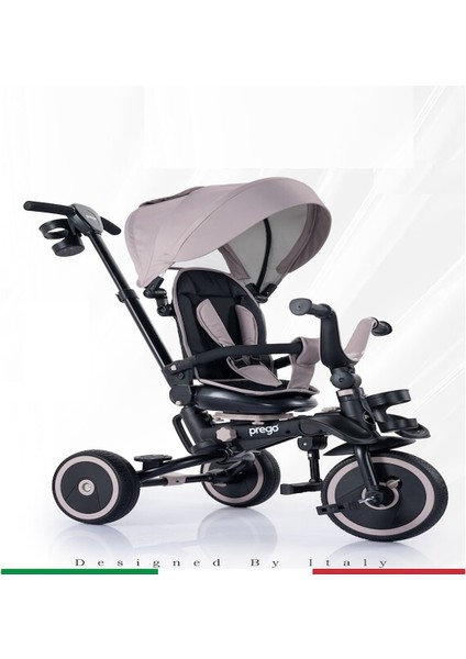 Happy Dino Plus 360 Tamamen Katlanabilir Çocuk Bisikleti Bej