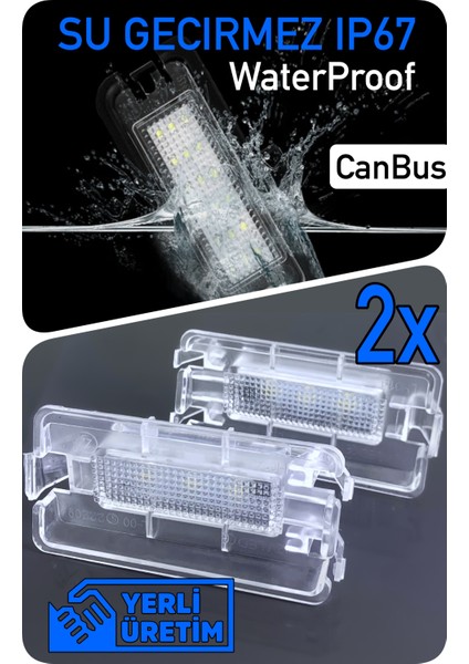 Seat Ibıza 2 3 6k 6l 1999-2009 Canbus LED Plaka Aydınlatma Ledi Lambası LED Edıtıon