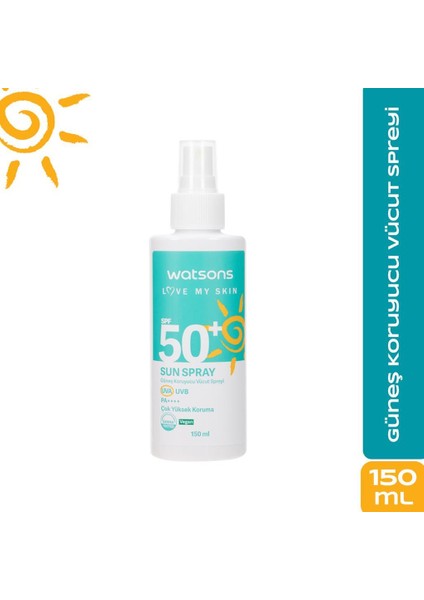 Vücut Güneş Koruyucu Sprey SPF50+ 150 ml