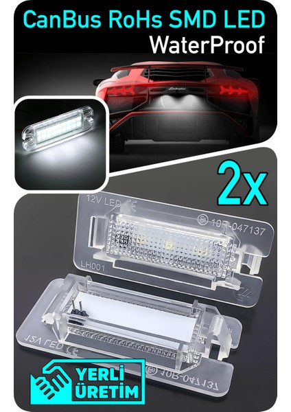 Volkswagen Vw Taıgo (Cs1) 2021–2024 Canbus LED Plaka Aydınlatma Ledi Lambası LED Edıtıon