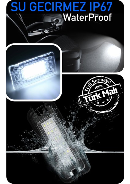Bmw 5 Serisi E39 E60 E61 F10 F11 G30 G31 Canbus LED Araç Içi Ayak Altı Bölmesi Aydınlatma Ledi Lambası LED Edıtıon
