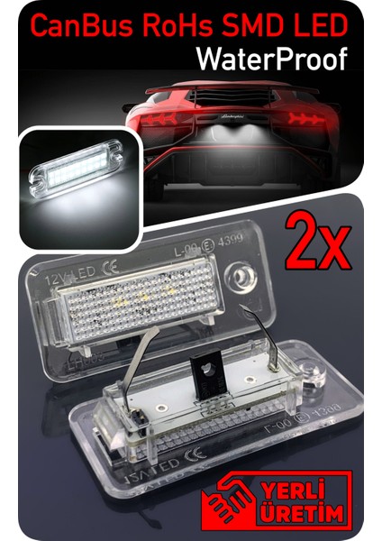 Audi A3 8P 2006-2013 Canbus LED Plaka Aydınlatma Ledi Lambası fiyatları