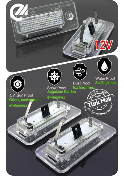Audi A3 8P 2006-2013 Canbus LED Plaka Aydınlatma Ledi Lambası fırsatları
