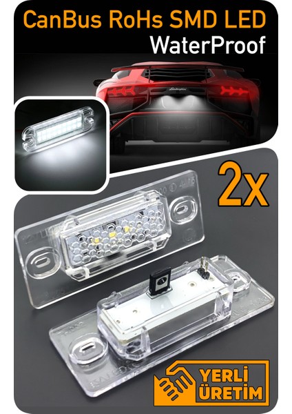 Volkswagen Vw Golf 4 5 Sadece Variant Kombi 1999-2009 Canbus LED Plaka Aydınlatma Ledi Lambası LED Edıtıon