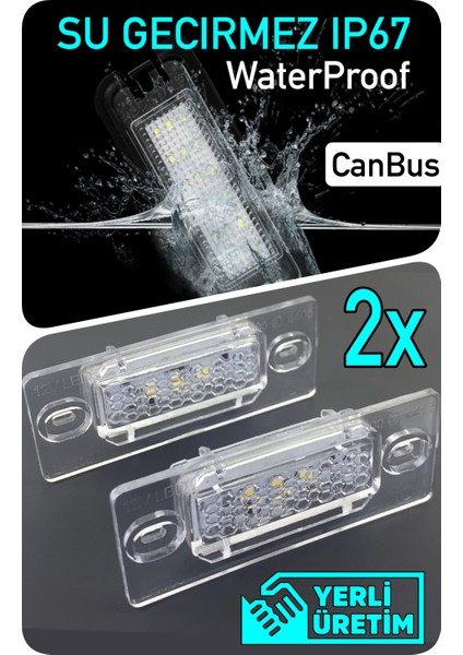 Volkswagen Vw Golf 4 5 Sadece Variant Kombi 1999-2009 Canbus LED Plaka Aydınlatma Ledi Lambası LED Edıtıon