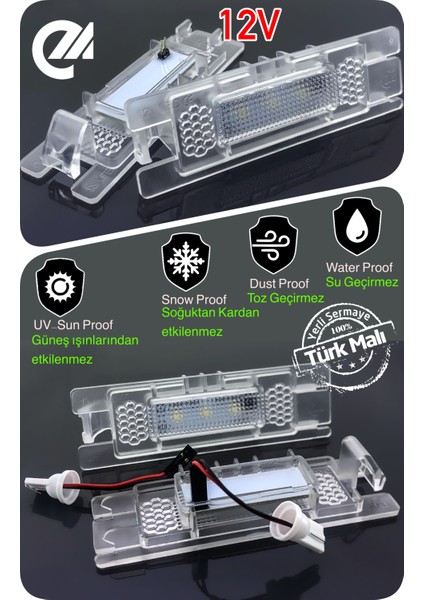 Fıat Tipo Sedan Hatchback Kombi Canbus LED Plaka Aydınlatma Ledi Lambası LED Edıtıon