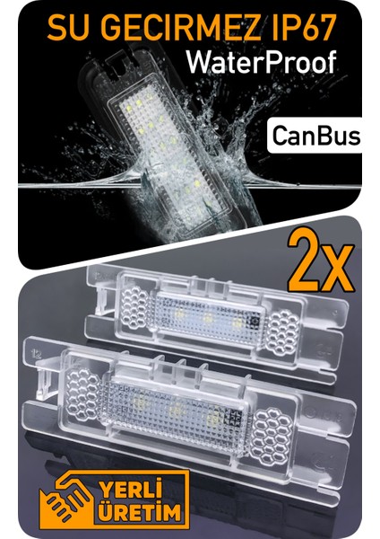 Fıat Tipo Sedan Hatchback Kombi Canbus LED Plaka Aydınlatma Ledi Lambası LED Edıtıon