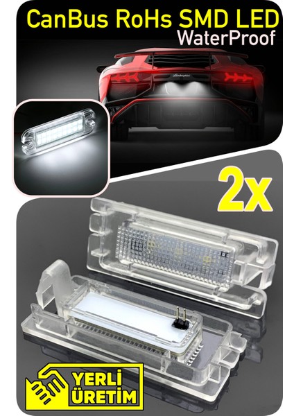Dacıa Lodgy Logan Sandero Canbus LED Plaka Aydınlatma Ledi Lambası LED Edıtıon