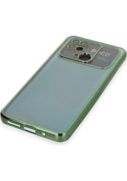 Xiaomi Redmi 10C Kılıf Lensli Silikon - Yeşil - KA6422-1992
