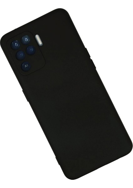 Oppo Reno 5 Lite Kılıf Nano Içi Kadife Silikon - Siyah - KA1770-1828 modelleri