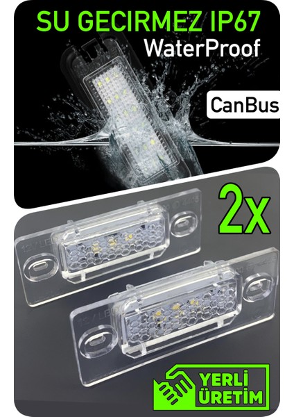 Volkswagen VW Touareg 7L 7P 2002-2010 Canbus LED Plaka Aydınlatma Ledi Lambası modelleri
