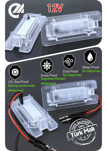 Bmw 3 Serisi E90 E91 E92 E93 2004-2013 Canbus LED Plaka Aydınlatma Ledi Lambası LED Edıtıon fırsatları