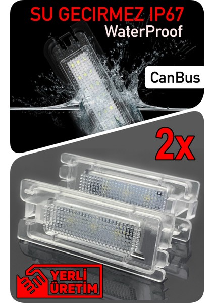 Renault Captur I Canbus LED Plaka Aydınlatma Ledi Lambası LED Edıtıon