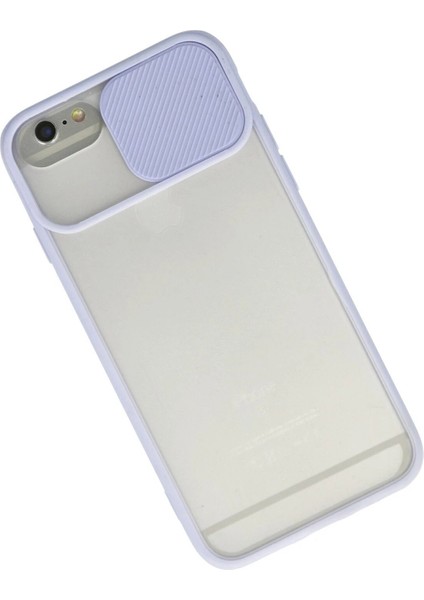 iPhone 6 Kılıf Palm Buzlu Kamera Sürgülü Silikon - Lila - KA8950-3288 fiyatları