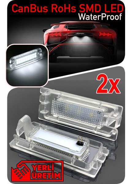 Renault Master 2 3 Canbus LED Plaka Aydınlatma Ledi Lambası LED Edıtıon