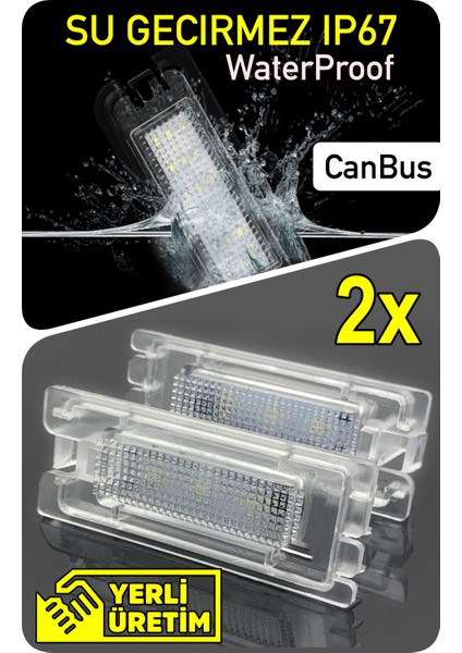 Renault Master 2 3 Canbus LED Plaka Aydınlatma Ledi Lambası LED Edıtıon