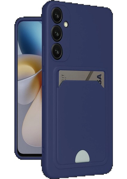 Samsung Galaxy A56 Kılıf Kelvin Kartvizitli Silikon - Lacivert - KA9210-3397