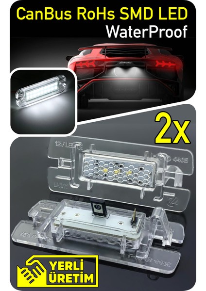 Opel Zafira C 2011-2019 Canbus LED Plaka Aydınlatma Ledi Lambası LED Edıtıon modelleri