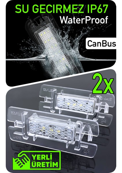 Opel Zafira C 2011-2019 Canbus LED Plaka Aydınlatma Ledi Lambası LED Edıtıon fırsatları