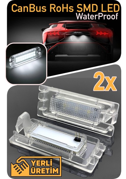 Renault Clio 3 4 2005-2021CANBUS LED Plaka Aydınlatma Ledi Lambası