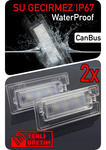 Mini Cooper R50 R52 R53 2001-2008 Canbus LED Plaka Aydınlatma Ledi Lambası