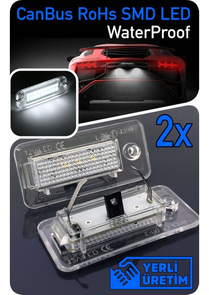 Audi A6 C6 2004-2011 Canbus LED Plaka Aydınlatma Ledi Lambası