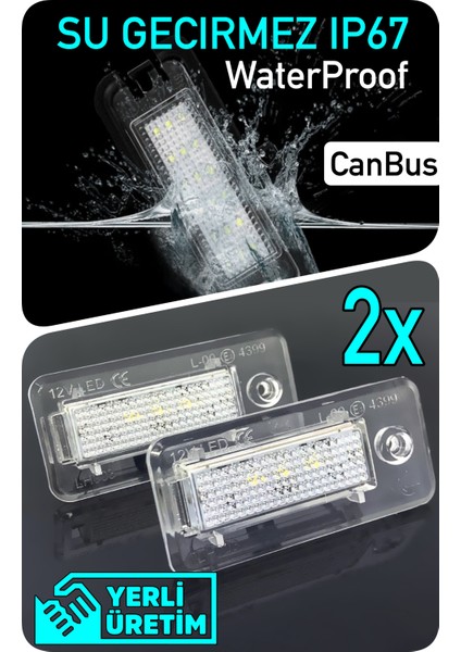 Audi A6 C6 2004-2011 Canbus LED Plaka Aydınlatma Ledi Lambası fiyatları