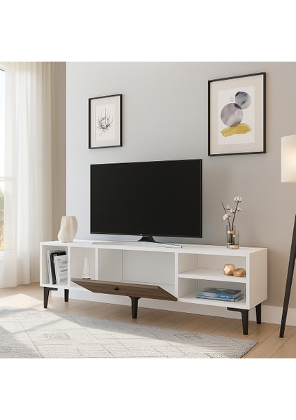 Merlin Tv Ünitesi Beyaz Ceviz fiyatları