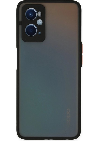 Oppo A96 Kılıf Montreal Silikon Kapak - Siyah - KA9032-4610