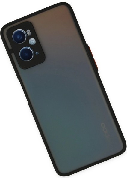 Oppo A96 Kılıf Montreal Silikon Kapak - Siyah - KA9032-4610