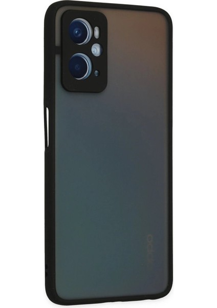 Oppo A96 Kılıf Montreal Silikon Kapak - Siyah - KA9032-4610