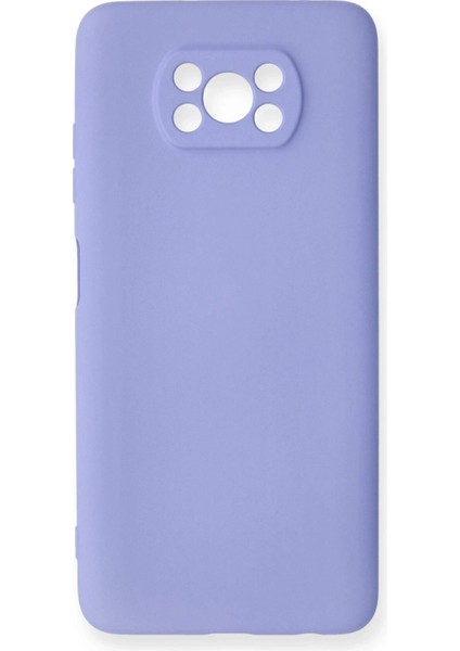 Xiaomi Pocophone X3 Kılıf Nano Içi Kadife Silikon - Lila - KA3723-2833