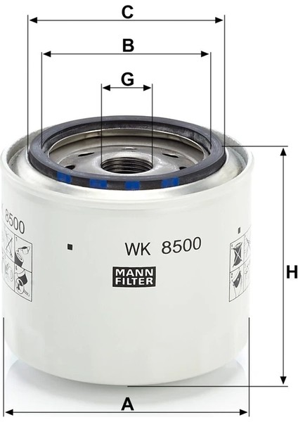 Wk 8500 - Yakıt Filtresi - Mann Fılter fiyatları