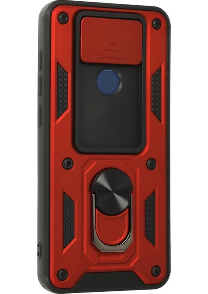 Xiaomi Redmi Note 9 Kılıf Pars Lens Yüzüklü Silikon - Kırmızı - KA9427-4207 modelleri