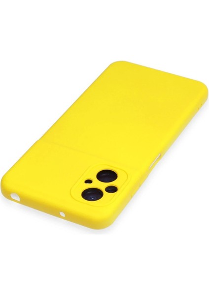 Xiaomi Poco M5 Kılıf Nano Içi Kadife Silikon - Sarı - KA9358-8825