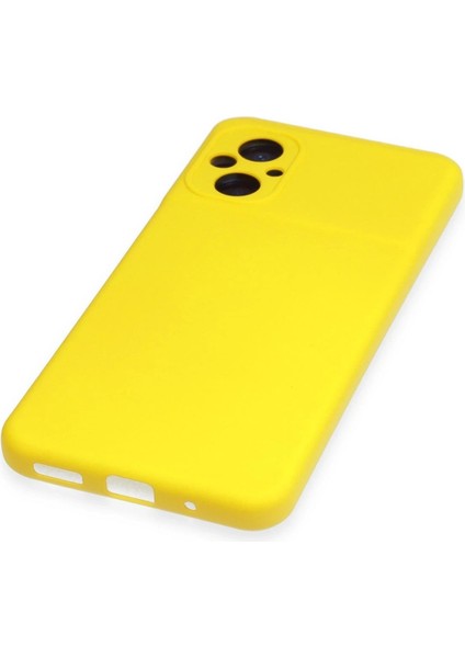 Xiaomi Poco M5 Kılıf Nano Içi Kadife Silikon - Sarı - KA9358-8825