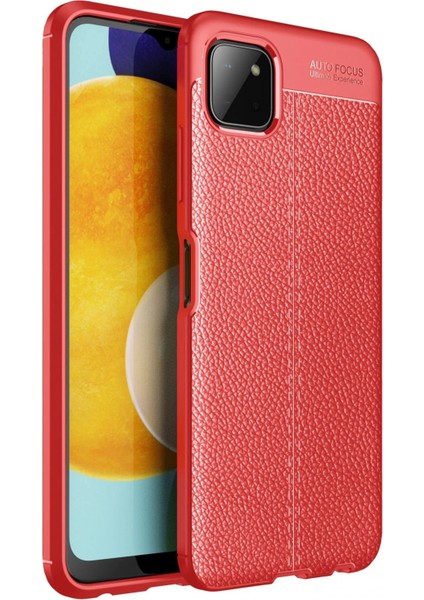 Samsung Galaxy A22 Kılıf Auto Focus Kapak - Kırmızı - KA9440-4509