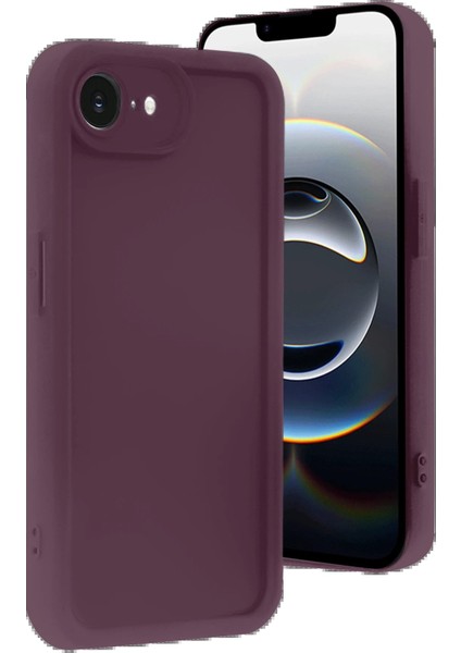 iPhone 16E Kılıf Viera Silikon - Mürdüm - KA8396-8986