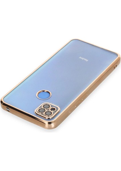 Xiaomi Redmi 9c Kılıf Lensli Silikon - Gold - KA3378-7899 modelleri