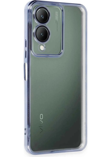Vivo Y17S Kılıf Lensli Silikon - Açık Mavi - KA8896-7177