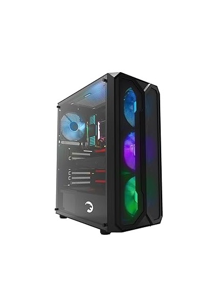 Aura 4 * 120MM Siyah Fan A-Rgb Şerit LED Gaming Atx Kasa