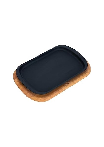 Döküm Servis Tabağı 32X20 Ahşap Altlıklı - Lv As 174