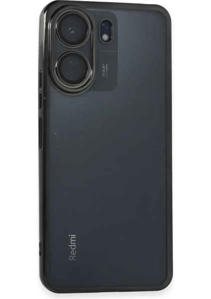 Xiaomi Redmi 13C Kılıf Lensli Silikon - Siyah - KA2121-5227