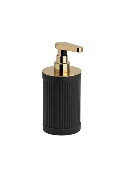 System Sıvı Sabunluk Siyah/krom Renk 187X80X91 mm