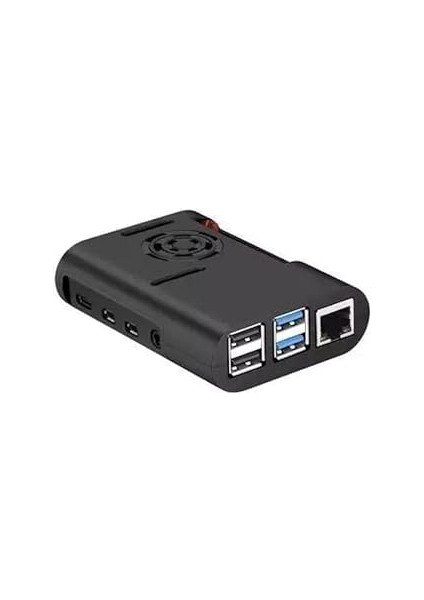 Raspberry Pi 4 Fan Case-Siyah
