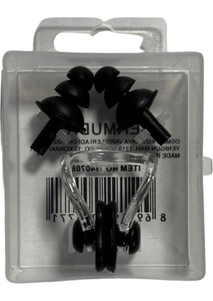 Bermuda Silikon Burunluk ve Kulaklık 1407083 Siyah
