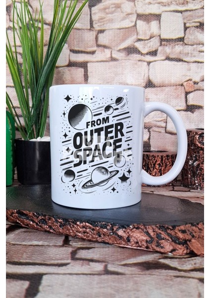 From Outer Space Baskılı Hediye Baskılı Kupa Bardak