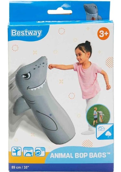 Bestway Hayvan Temalı Hacı Yatmaz 89 cm 52152 Gri fırsatları